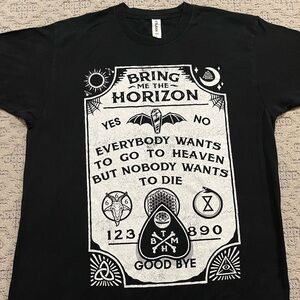 🎸 '21 Bring Me The Horizon Band Hospital For Souls Lyrics Ouji Board Unworn Tee